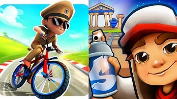 Little Singham Cycle Race VS Subway Surfers Game 2025 Gameplay Android, ios