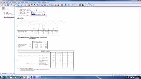 Measures Association SPSS