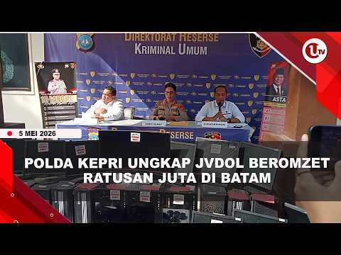 POLDA KEPRI TANGKAP DUA PELAKU JUDI ONLINE DI BATAM BEROMZET RATUSAN JUTA | U-NEWS