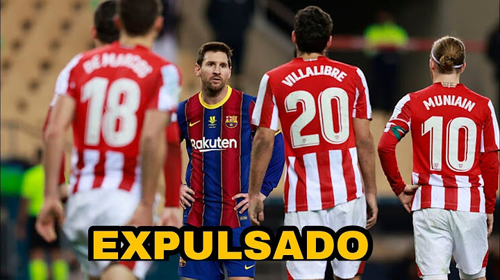 ¡DERROTA del BARÇA y MESSI EXPULSADO!  *expulsan a MESSI por PEGAR*