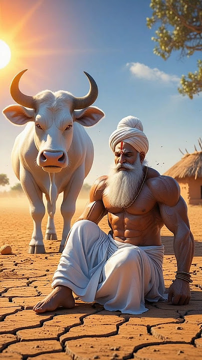 dadu's cow died due to excessive heat🙁 #aianimalshorts #shorts #aistory