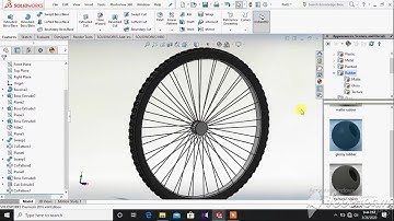Design of bicycle rim and tyre in solidworks 2020