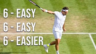 Roger Federer Didn't Sweat Against Top 50s ● Smooth Roger