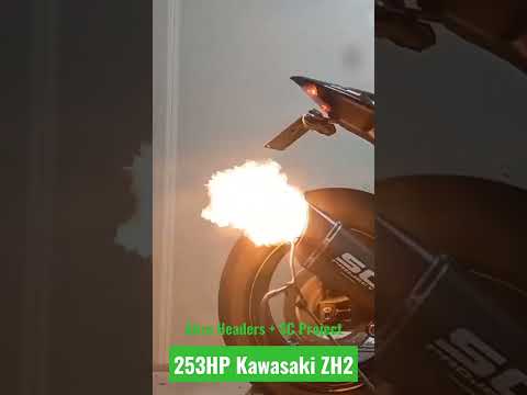 253HP Kawasaki ZH2 Full System Flames!