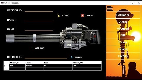 Police  Management System in VS(2017) with audio..
