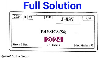 HSC Physics Solved Paper 2024/hsc Physics Solution 2024 Maharashtra Board