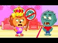 Família Leão Português | Jardineira Zumbi e Princesa | Vídeo para crianças | Desenhos Animados
