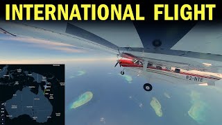 SOLO INTERNATIONAL FLIGHT from Australia to Papua New Guinea over the Great Barrier Reef in a Kodiak