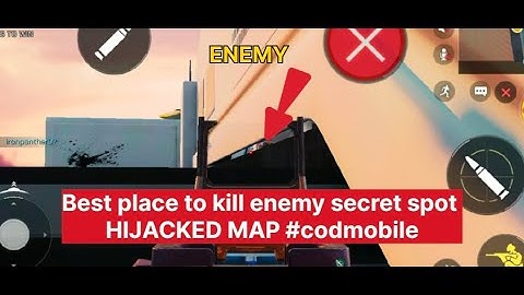 Best place to kill enemy secret spot HIJACKED MAP #codmobile