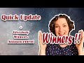 Quick Update + Planner Giveaway Winners Announcement