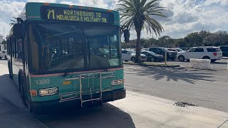 Palm Tran: 2013 40ft Gillig Low Floor #1300 On Route 71 @ Boynton Beach Mall