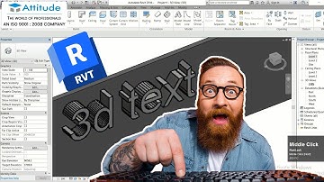 How to make 3D Text in Revit || Attitude Academy