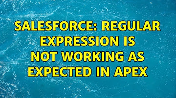 Salesforce: Regular expression is not working as expected in apex
