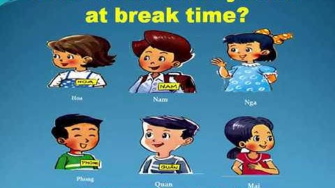 Tiếng Anh Lớp 3 || UNIT 10: What do you do at break time?