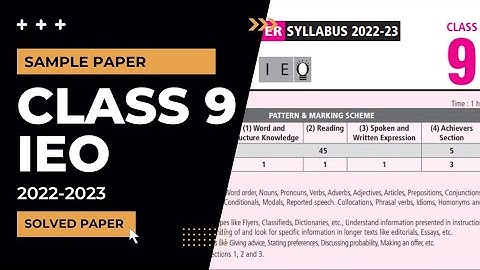 Class 9 IEO sample paper 2022-2023 solved paper/IEO class 9 sample paper 2022-2023/class 9 Olympiad