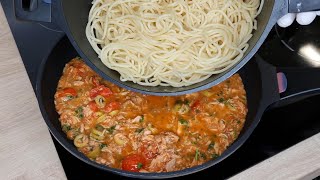 If you have spaghetti and tuna. Prepared this delicious pasta recipe. quick and easy