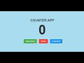Javascript counter application
