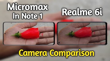 Micromax In Note 1 VS Realme 6i Camera Comparison | Micromax In Note 1 Camera Review,Gaming, Battery