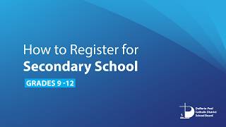 How to Register Online for DPCDSB Secondary Schools