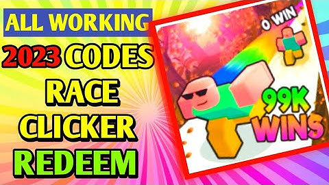All *New* Race Clicker    Codes 2023 | Codes for Race Clicker    - Roblox Code