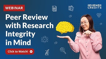 Peer Review with Research Integrity in Mind