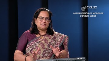 Classification and tabulation of data :   Computation of mode for discrete series