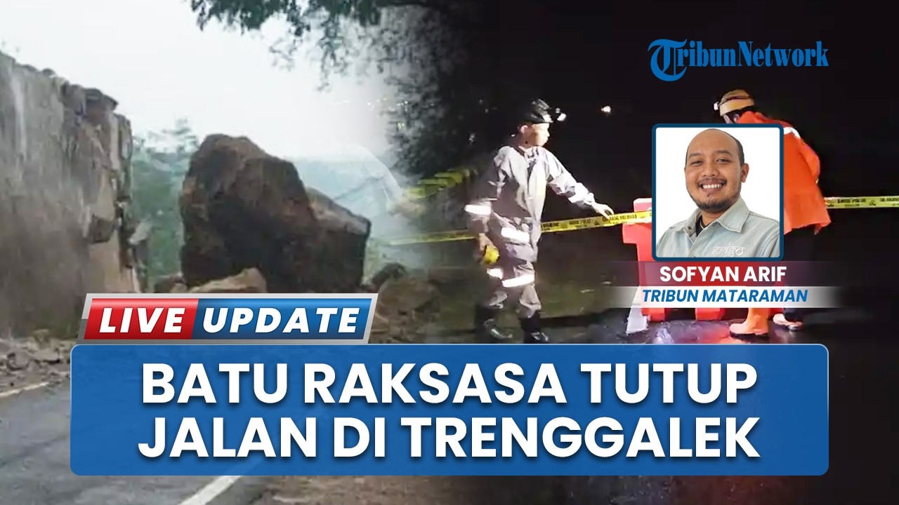 Akses Jalan Nasional Trenggalek–Ponorogo Lumpuh akibat Longsor, Separuh Amblas & Permukaan Rusak