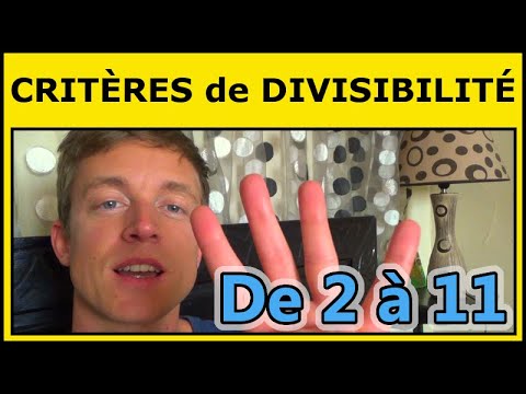 Vidéo: Quelles sont les règles de divisibilité pour 1 10 ?
