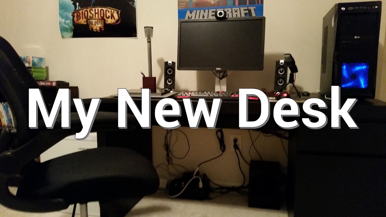 My New Desk and Gaming Setup - YouTube