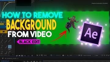 HOW TO REMOVE BACKGROUND | AFTER EFFECTS ROTO TOUTORIAL | BLACK EDITS | PUBGMOBILE
