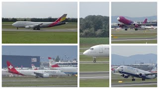 Vienna planespotting (part 5) | Asiana Cargo B747F landing | 10 minute planespotting