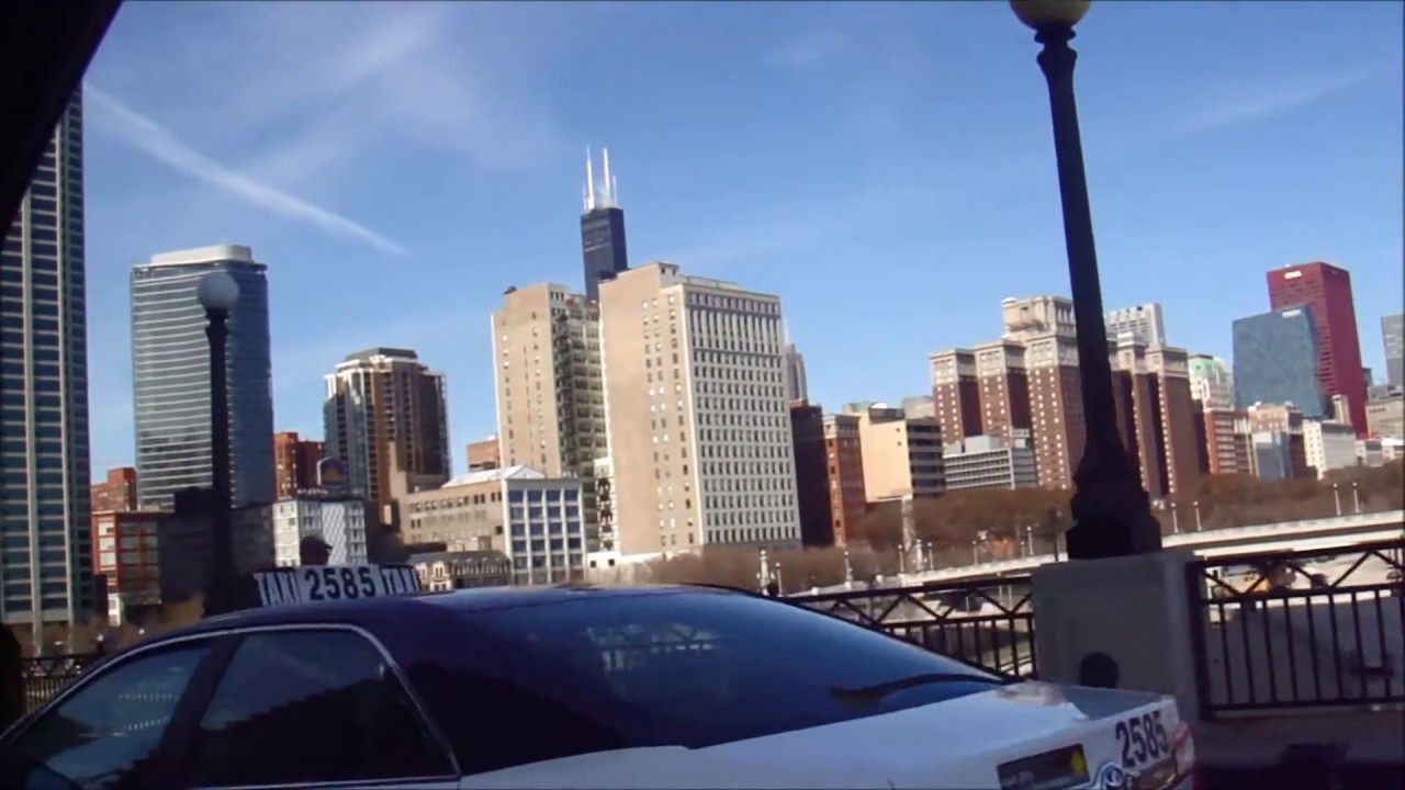 Chicago Down town on St. Patricday