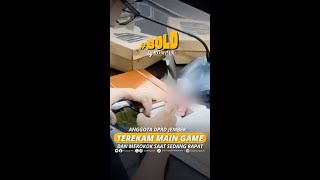 ANGGOTA DPRD JEMBER TEREKAM MAIN GAME DAN MEROKOK SAAT SEDANG RAPAT #short