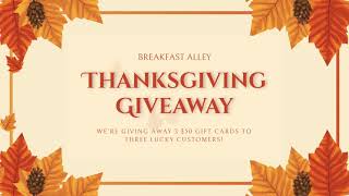 Free Thanksgiving Giveaway Video Template (Customizable) - FlexClip
