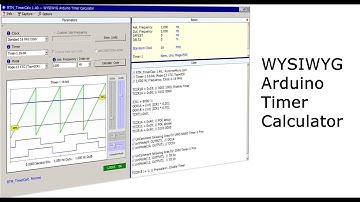Arduino Timer Calculator -- RTM_TimerCalc v1.40
