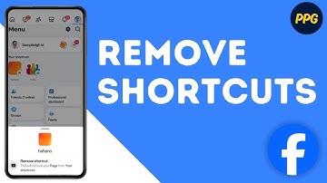 How to remove shortcuts on Facebook ?