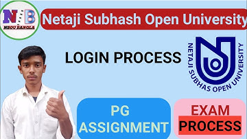 NSOU PG ASSIGNMENT EXAM LOGIN FULL PROCESS 2021 l