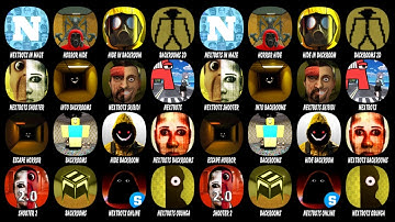 Nextbots in Maze: Survival, Horror Hide, Hide in The Backroom, Backrooms 2D, Nextbots...