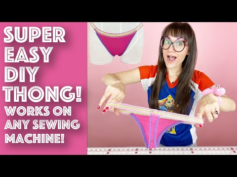 How To Make The Easiest DIY Thong Underwear With Pattern! Sew Anastasia