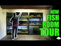 NEW Fish Room Tour! Amazing Aquascaping! PART 1