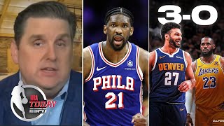 NBA Today | Nuggets on brink of sweeping LeBron, Lakers; Knicks loss to 76ers behind Embiid 50 Pts