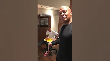 YBN Cordae studio session with Dr. Dre