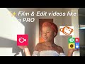 Film &amp; Edit like a PRO only using your phone! *cat’s out the bag 🙈*