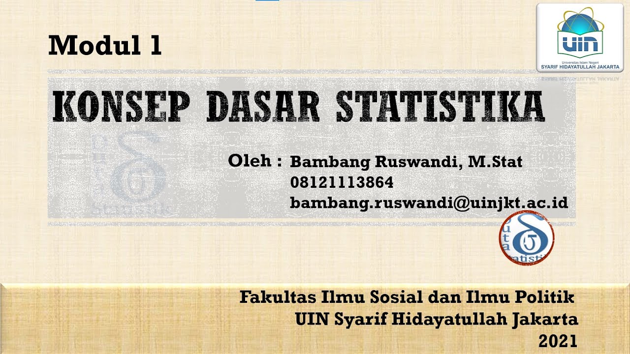 Modul 1 (StatSos1) - Konsep Dasar Statistika | Duta Data Statistik