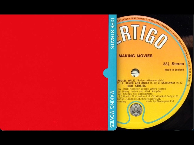 英LP Dire Straits Making Movies UK盤 ステレオ Dire Straits - 1st UK press - Making Movies - side 1 - YouTube