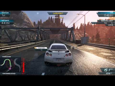 Need For Speed Most Wanted 2012 Stock Nissan GT R Egoist Most Wanted List 7 Lexus LF A 