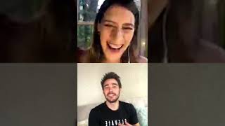 Jorge Blanco with clara Alonso mate a mano July 17 2020