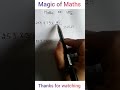 #Magic_of_Maths #magicalmathstrick #shorts
