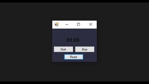 Simple C# Timer App