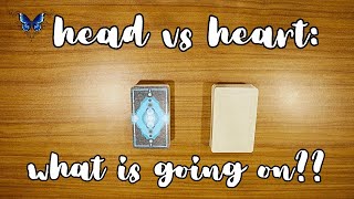 THEIR HEAD VS HEART: WHAT IS GOING ON? 😢💔🔥🌟 PICK A CARD Timeless Tarot Reading 🔮💫